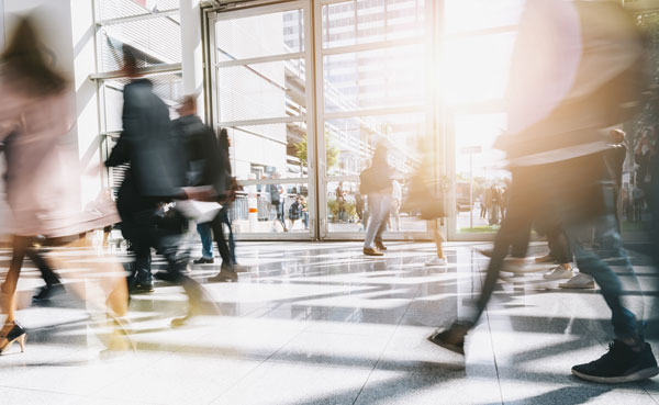 People walking